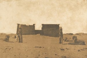 Dromos des Tempels von Sébona, 3. April 1850 von Maxime Du Camp