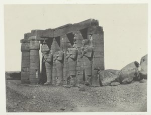 Gournah, Peristyl des Grabes von Osymandias Ramesseum Occidental, Theben von Maxime Du Camp