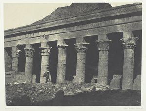 Großer Tempel der Isis in Philä, Galerie Orientale, Nubien, 1849-51, gedruckt 1852