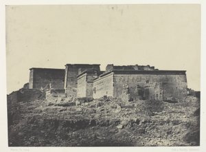 Großer Tempel der Isis in Philä, Gesamtansicht von Norden; Nubien, Platte 80 aus dem Album "Ägypten, Nubien, Palästina und Syrien" (1852) von Maxime Du Camp