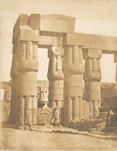 Gruppe von Säulen des Luxor-Tempels, Theben, 1849-50