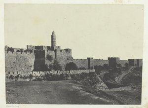 Jerusalem, Westlicher Teil der Mauern; Palästina von Maxime Du Camp