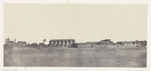 Luxor, Gesamtansicht der Ruinen; Theben von Maxime Du Camp