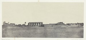 Luxor, Gesamtansicht der Ruinen; Theben von Maxime Du Camp