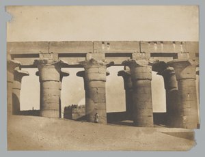 Luxor, große Kolonnade des Palastes von Maxime Du Camp
