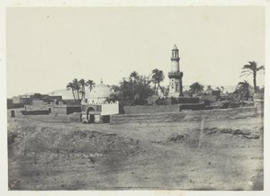 Moschee von El-Arif und Grab von Mourad-Bey, Oberägypten, Tafel 13 aus dem Album "Ägypten, Nubien, Palästina und Syrien" (1852) von Maxime Du Camp