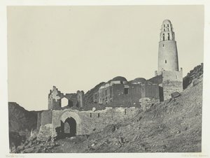 Moschee von Bellal im Dorf Bab, Nubien, 1849-51, gedruckt 1852 von Maxime Du Camp