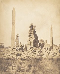 Obelisken des Palastes von Karnak Theben, 1849-50