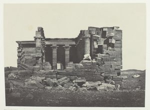 Tempel von Maharakkah Hièra Sycaminos der Griechen, Nubien, 1849-51, gedruckt 1852