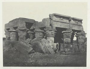 Tempel von Ombos, Oberägypten, Tafel 65 aus dem Album "Ägypten, Nubien, Palästina und Syrien" (1852)