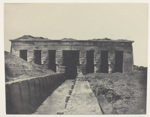 Gesamtansicht, Großer Tempel von Dendera (Teutyres), Oberägypten von Maxime Du Camp