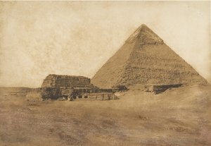 Ansicht der zweiten Pyramide, vom Südosten aus gesehen, Dezember 1849 von Maxime Du Camp