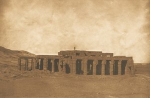 Allgemeine Ansicht der Ruinen des Rhamesseum, in Theben Grab des Osymandian, 1849-50