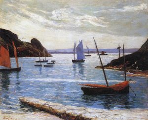 Der Hafen, Insel Brehat, Bretagne, 1892