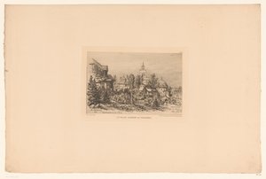 Ansicht von Trocadero von Maxime François Antoine Lalanne