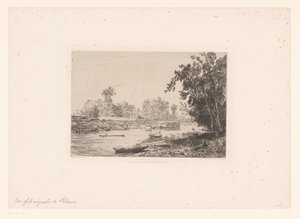 Ansicht der Seine in Neuilly von Maxime François Antoine Lalanne