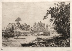 Ein Neuilly bras de Seine mit Labor von Maxime Lalanne