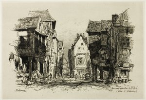 Ein altes Viertel von Vitré, Ille-et-Vilaine