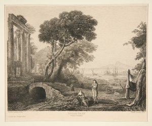 Italienische Landschaft von Maxime Lalanne