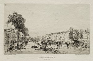 Souvenirs artistiques du Siège de Paris: Le Cavalie Bastion 63, 1870-71 von Maxime Lalanne
