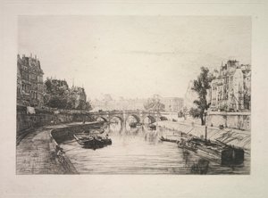 Blick von der St. Michel Brücke, 1865