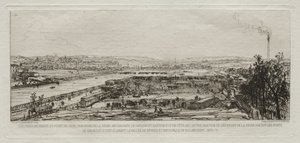 Blick vom Viadukt am Pont-du-Jour, Panorama der Seine von Maxime Lalanne