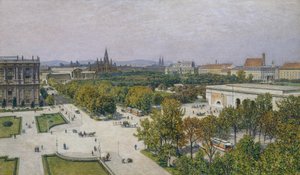 Blick auf den Ring gegen das Rathaus und Parlament