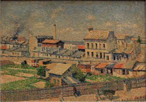Die Straße Damrémont in Montmartre
