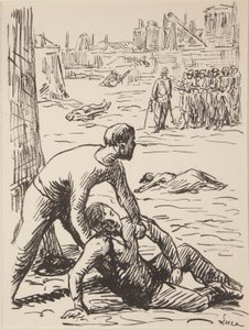 Neun unbetitelte Drucke politischer Themen von Maximilien Luce