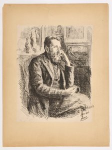 Porträt von Georges Lecomte von Maximilien Luce
