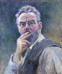 Selbstporträt mit Zigarette, um 1905 von Maximilien Luce