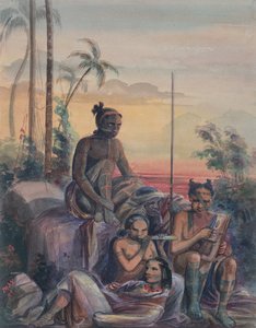 Einwohner der Marquesas-Inseln, ca. 1841-48 von Maximilien Radiguet
