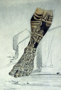 Maori-Fuß-Tattoo