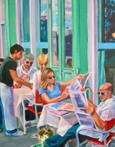Leben im Freiluftcafé von Maxine Shore