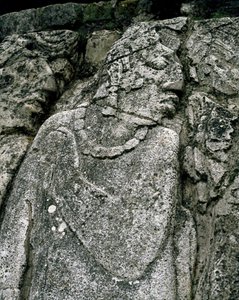 Stele im Haus A, Patio 2 im Palast von Mayan