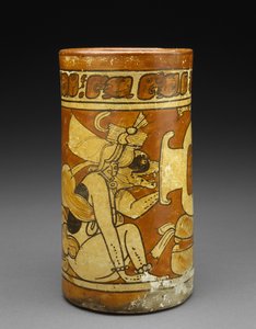 Gefäß mit Affen- und Hundegöttern, 600-900 n. Chr.