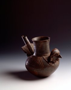 Präkolumbische Kunst, Maya-Zivilisation, postklassische Periode: zoomorphe Vase