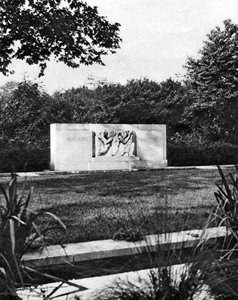 Hyde Park Vogelreservat und Hudson Memorial, London, 1926-1927 von McLeish