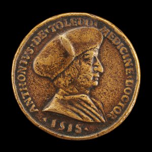 Antonio Gonzalo de Toledo, ca. 1480-1524, Arzt in Lyon [Vorderseite], 1518