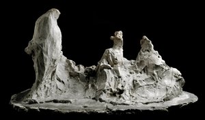 Gespräch im Garten. Skulptur von Medardo Rosso