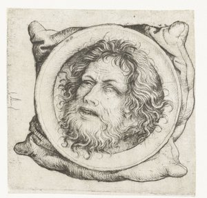 Der Kopf von Johannes dem Täufer auf einer Schüssel