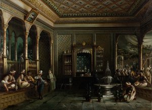 Kaffeehaus in Tophane, zweite Hälfte des 19. Jahrhunderts