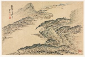 Landschaften in verschiedenen Stilen nach alten Meistern, 1690 von Mei Qing