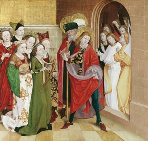 Der hl. Veit entsagt den Freuden der Welt von Meister der Veitslegende