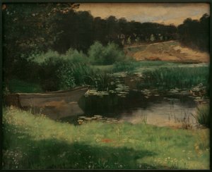 Verschilfter See in der Mark Brandenburg von Melchior Lechter