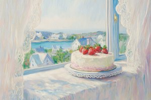 Erdbeerkuchen Sommerblick