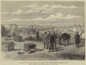 Der Zulukrieg, Hauptquartier von General Lord Chelmsford, Erzungayan Camp von Melton Prior