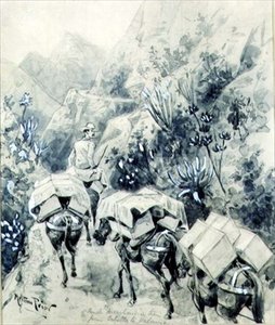 Trekking, Maultierwarenzug von Cabello nach Valencia von Melton Prior
