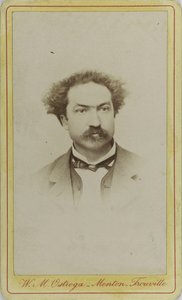 Porträt des Komponisten Robert Planquette 1848-1903, ca. 1880 von Menton . Photo studio W.M. Ostroga