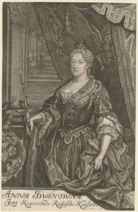 Porträt von Kaiserin Anna Ioannovna von Mentzel